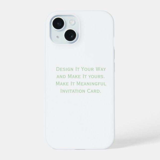 Create Your Personalize  iPhone 15 Case (Back)