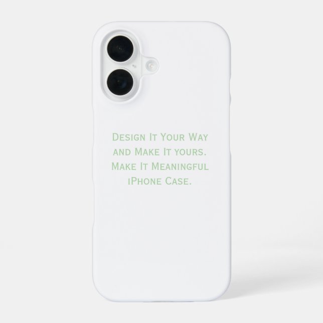 Create Your Personalize  iPhone 16 Case (Back)