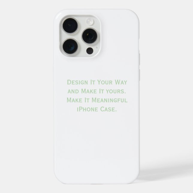 Create Your Personalize  iPhone Case (Back)