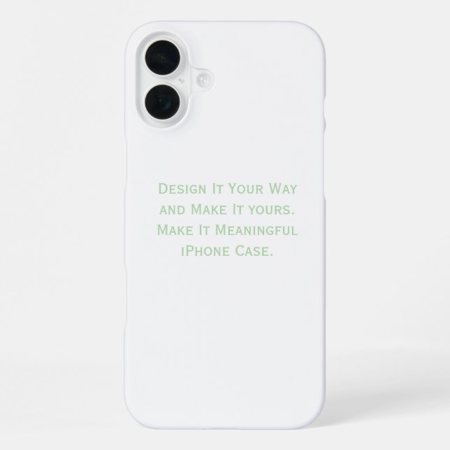 Create Your Personalize  iPhone Case (Back)