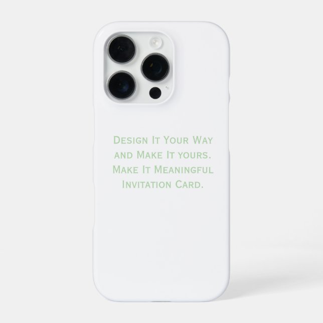 Create Your Personalize  iPhone Case (Back)