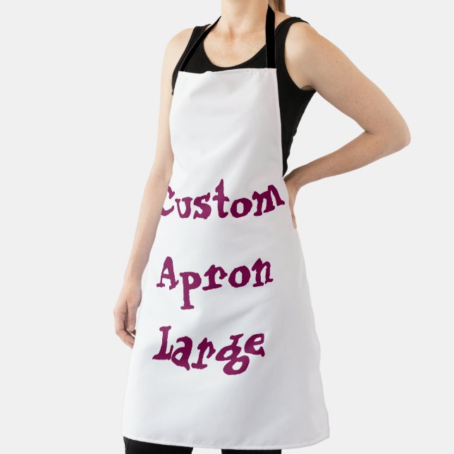 create your personalize Large simple kitchen Apron (Insitu)