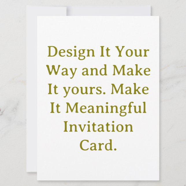 Create Your Personalize Squared 6.5" x 8.75" Invitation (Front)