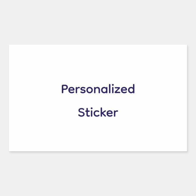 Create Your Personalize  Sticker (Front)