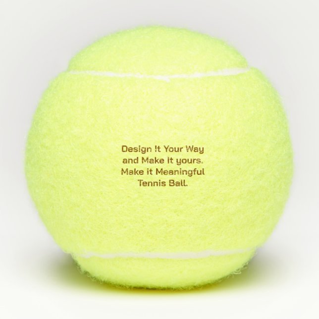 Create Your Personalize  Tennis Balls (Front)