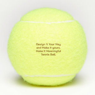 Create Your Personalize Tennis Balls