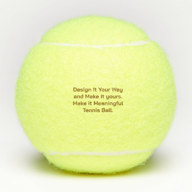 Create Your Personalize  Tennis Balls (Front)