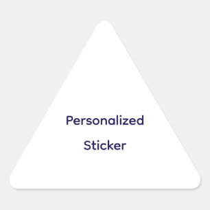 Create Your Personalize Triangle Sticker