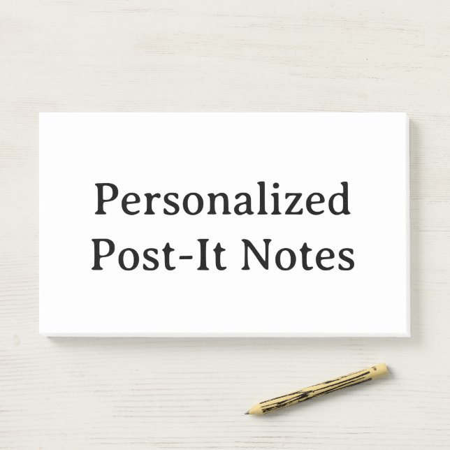 create your personalized 10" x 6" post-it notes (On Desk)