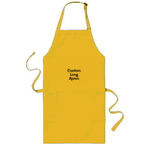 Create Your Personalized 30" x 24" Yellow Long Apron