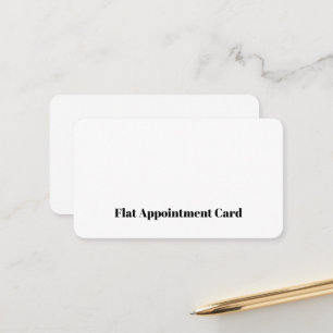 Create Your Personalized 3.5" x 2.0" Flat   Appointment Card