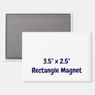 Create Your Personalized 3.5" x 2.5" Rectangle Magnet