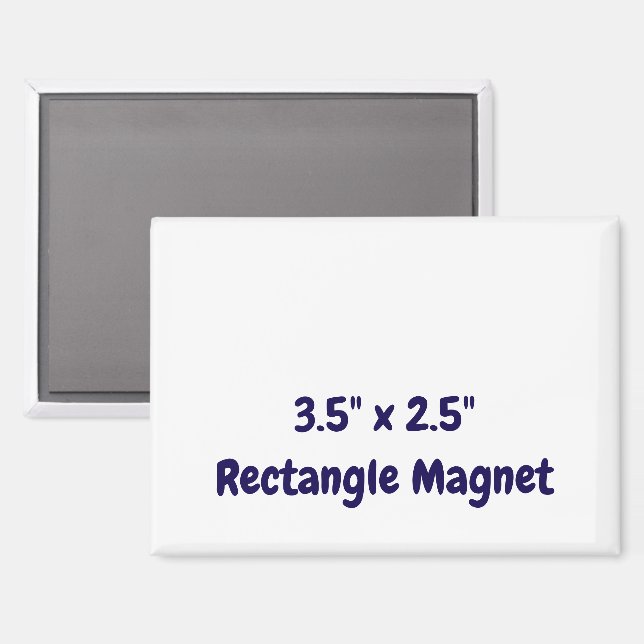 Create Your Personalized 3.5" x 2.5" Rectangle Magnet (Front/Back)