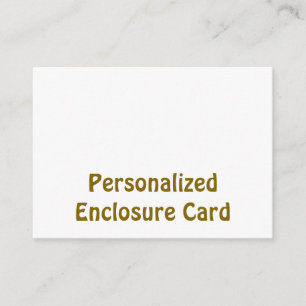 Create Your Personalized 3.5" x 2.5" Squared Enclosure Card