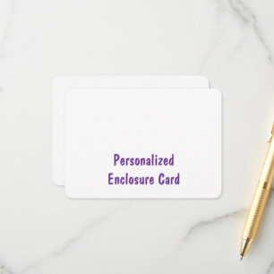 Create Your Personalized 3.5" x 5" Rounded Enclosure Card