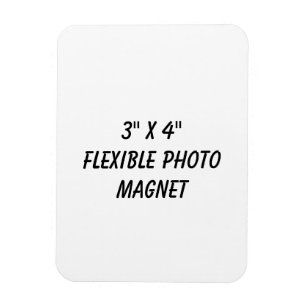 Create Your Personalized 3" x 4" Flexible Photo Magnet