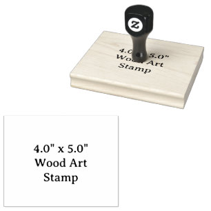 Create Your Personalized 4.0" x 5.0" Rubber Stamp