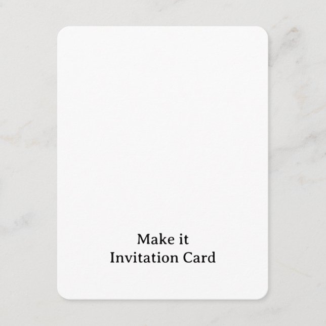 Create Your Personalized 4.25" x 5.5" Rounded  Invitation (Front)