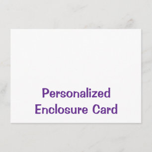Create Your Personalized 4.5" x 6.25" Squared Enclosure Card