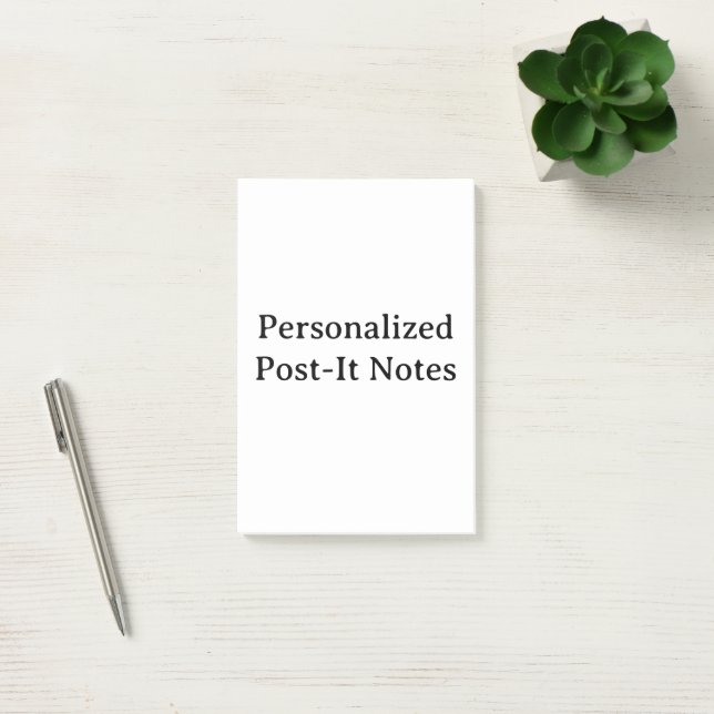 create your personalized 4" x 6" post-it notes (Office)