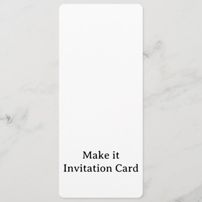 Create Your Personalized 4" x 9.25" Rounded  Invitation (Front)