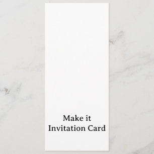 Create Your Personalized 4" x 9.25" Squared Invitation