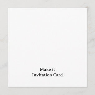 Create Your Personalized 5.25" x 5.25" Squared Invitation