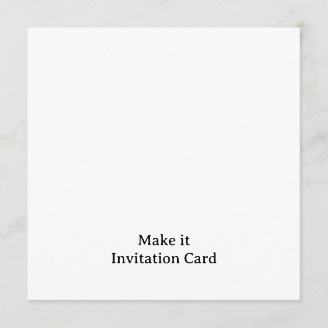 Create Your Personalized 5.25" x 5.25" Squared Invitation (Front)