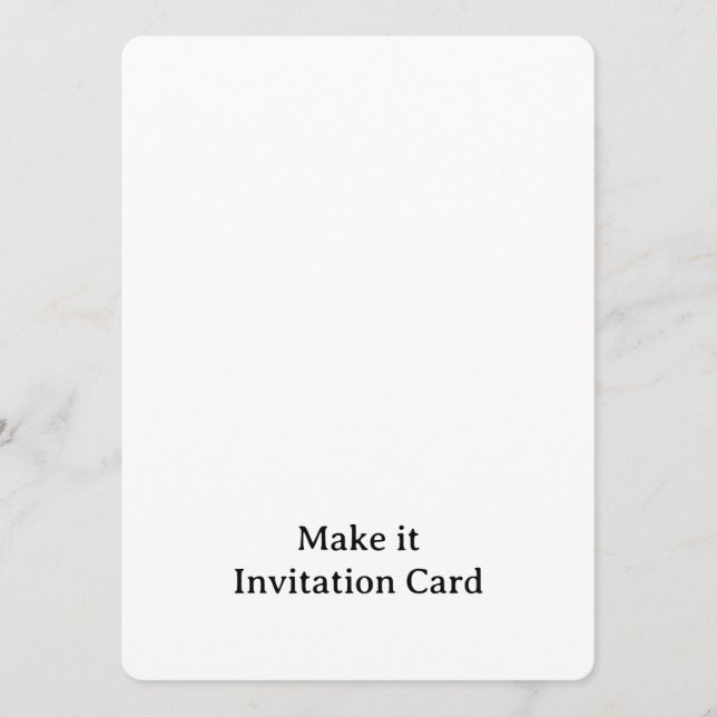 Create Your Personalized 5.5" x 7.5" Rounded  Invitation (Front)