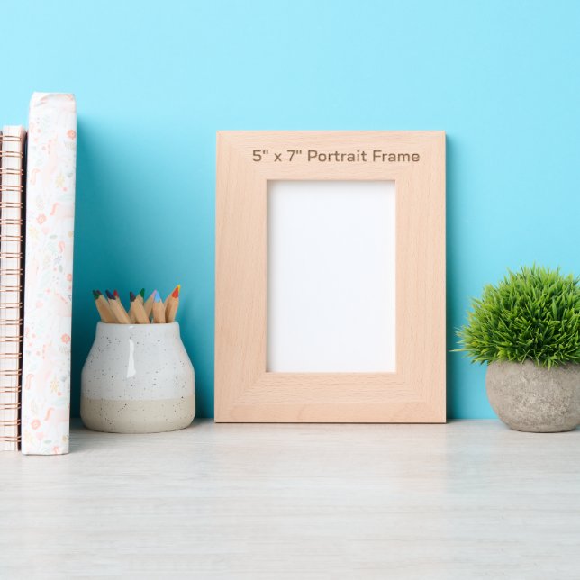 Create Your Personalized 5" x 7" Portrait Frame (Front)