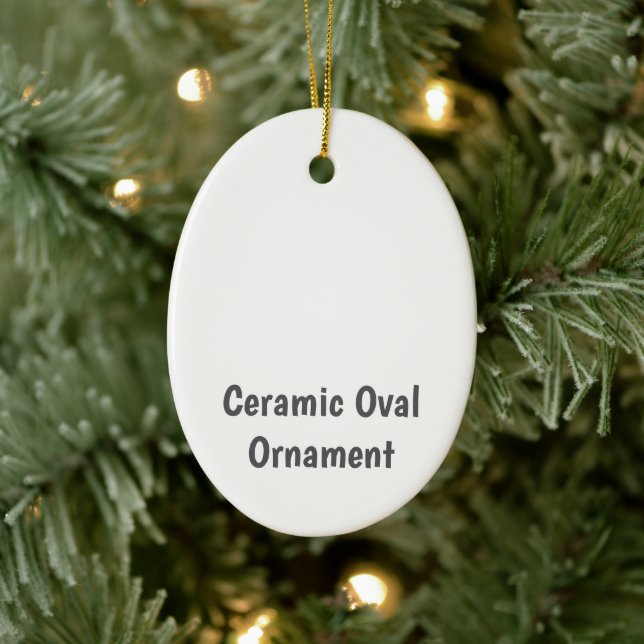 Create Your Personalized Ceramic Ornament (Tree)
