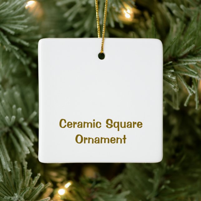 Create Your Personalized Ceramic Square Ornament (Tree)