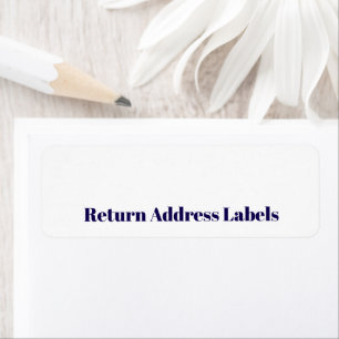 Create your Personalized Return Address