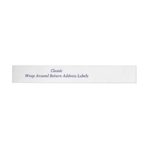 Create your Personalized Return Address Wrap Around Label