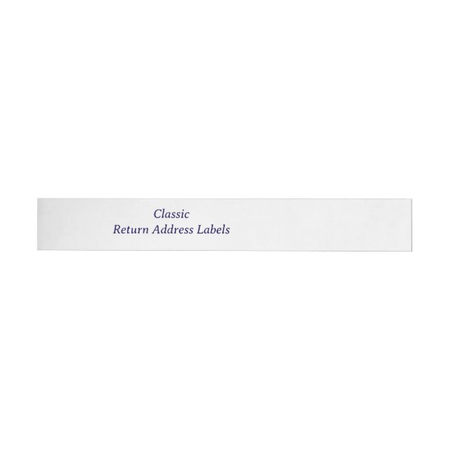 Create your Personalized Return Address Wraparound Address Label (Individual)