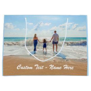 Create Your Photo Gift Bag with Custom Text Name