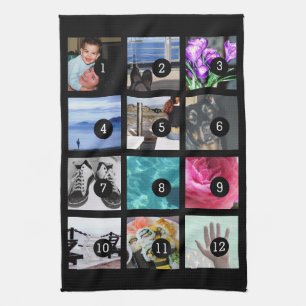 Create Your Photo Style 12 images Kitchen Towel