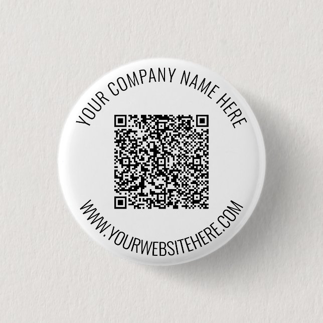 Create Your QR Code and Text Promotional Buttons (Front)