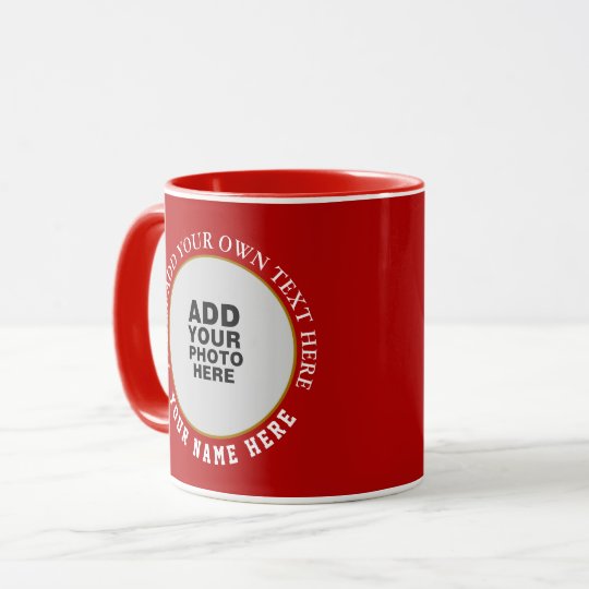create your special two images red mug