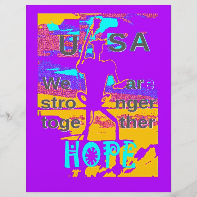  Create Your USA  Hope We Are Stronger Together  (Front)