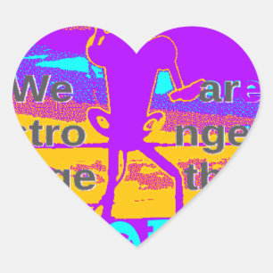  Create Your USA  Hope We Are Stronger Together  Heart Sticker