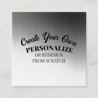 Create Your Very Own Custom Square Business Card