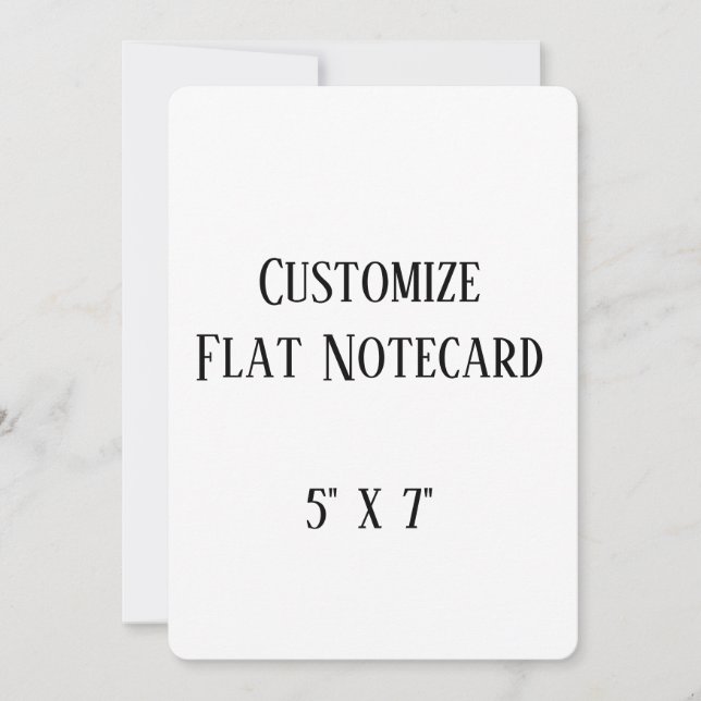 create your won personalise 5" x 7" rounded card (Front)