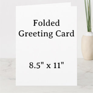 create your won personalise 8.5" x 11" Vertical Card