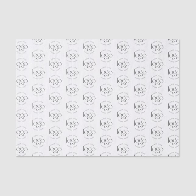 Create Yout Own Minimalist Custom Logo Pattern Tissue Paper (Front)