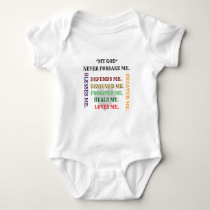 Created by God collection. T-Shirt Baby Bodysuit