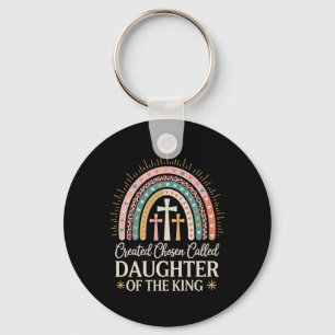 Created Chosen Called Daughter Of The King Premium Keychain