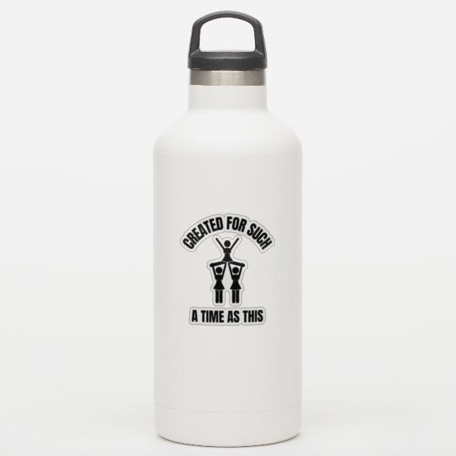 Created for such a time as this Cheerleading (Waterbottle)