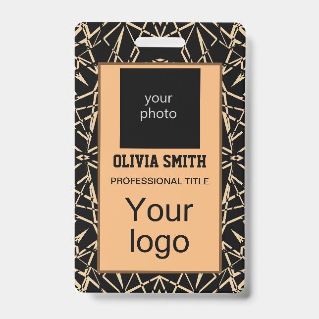 Created for you, stylish badge (Front)