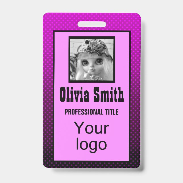 Created for you, stylish badge (Front)